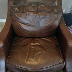 Thomasville Genuine Leather Armchair