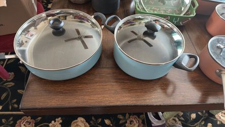 New 2 Pots 2 Lids