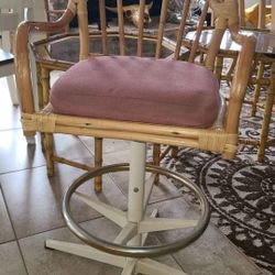 Two Vintage counter chairs bar chairs spinning system