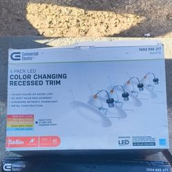 Four Pack LED -  Color Changing Recessed Trim