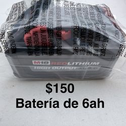 Milwaukee Battery 6ah New