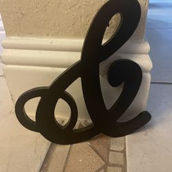 Wedding decor & AND Sign About 6” Tall