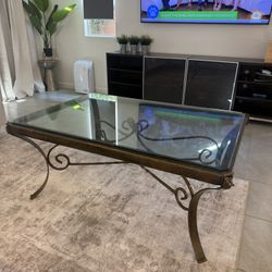 Iron Coffee and Side Table 