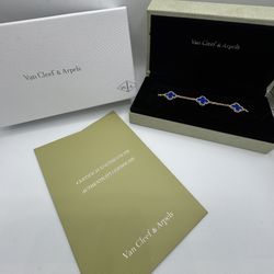 Blue & Gold VCA bracelet