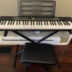 Casiotone Lighted 61 Key Premium Keyboard With Accessories 