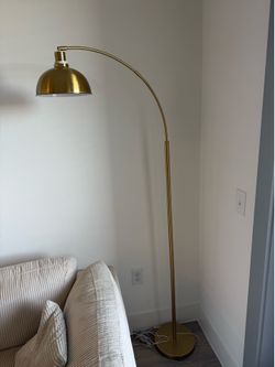 Gold mid century lamp