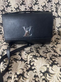 Louis Vuitton Black Leather Crossbody Bag