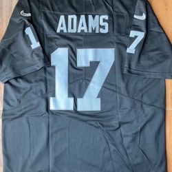 Raiders Black Jersey Home Adams 17