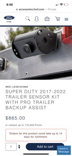Trailer Back Up Camera and Trailer Sensor Kit Ford SuperDuty