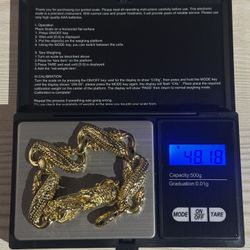 18K Gold PLATED Dragon Chain Bracelet