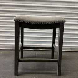 4 Greige/Gray Counter Stools 
