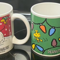 2 Peanuts Snoopy Woodstock Cup Set