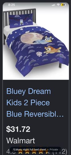 Bluey full bed set