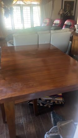 Ashley’s dining room or kitchen cable, four chairs and a bench
