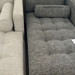 Grey Chaise Lounge 