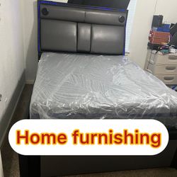 Furniture speaker bad with Bluetooth queen size
