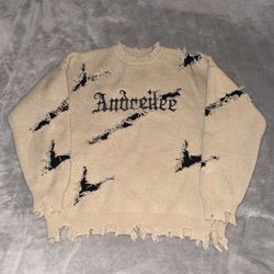 Andreilee Distressed Halloween Crewneck – Size XL - Worn Once