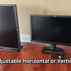 HP 27" 2k LED Monitors ~ Horizontal or Vertical (1 Available) 