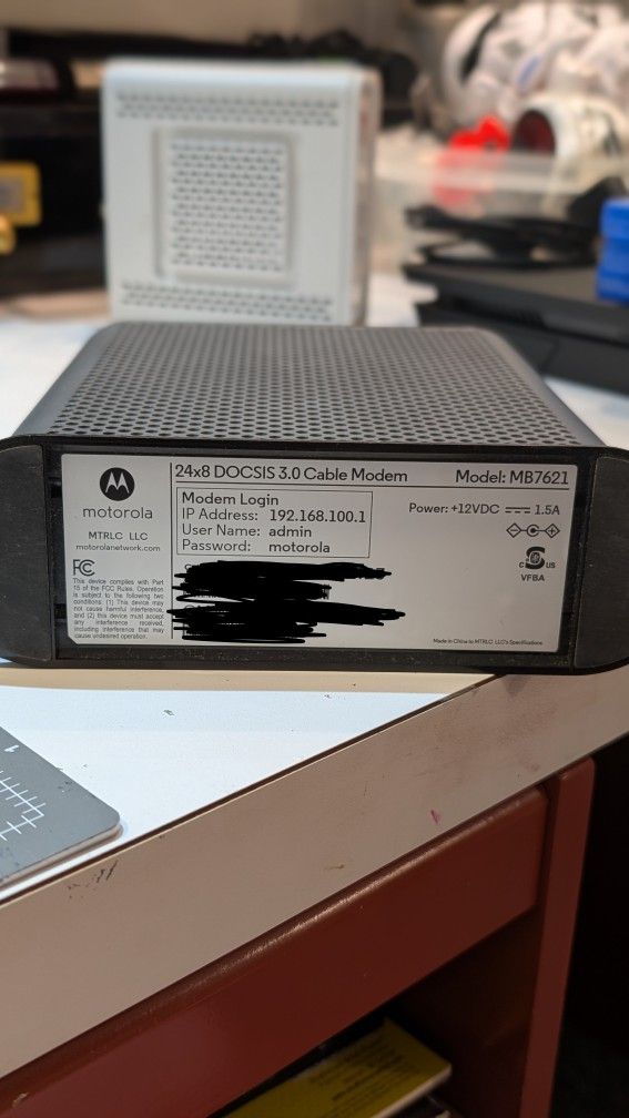 Motorola MB7621 Docsis 3.0 Modem