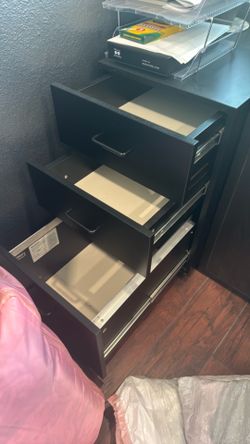 Black Techline Filling Cabinet