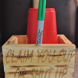 Solo Cup And Marker Holder