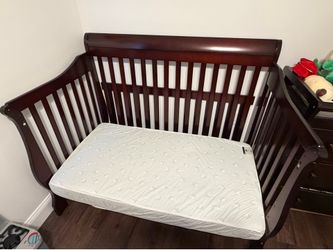 Crib with changing table/dresser