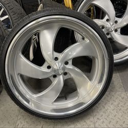 24 Rims Wheels Tires US Mags 5x5 5X127 