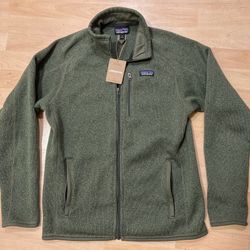 FIRM PRICE New NWT Medium Patagonia Men's Better Sweater Jacket Full Zip Torry Pine Green Size M