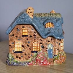 Thomas Kinkade Cottage Cookie Jar