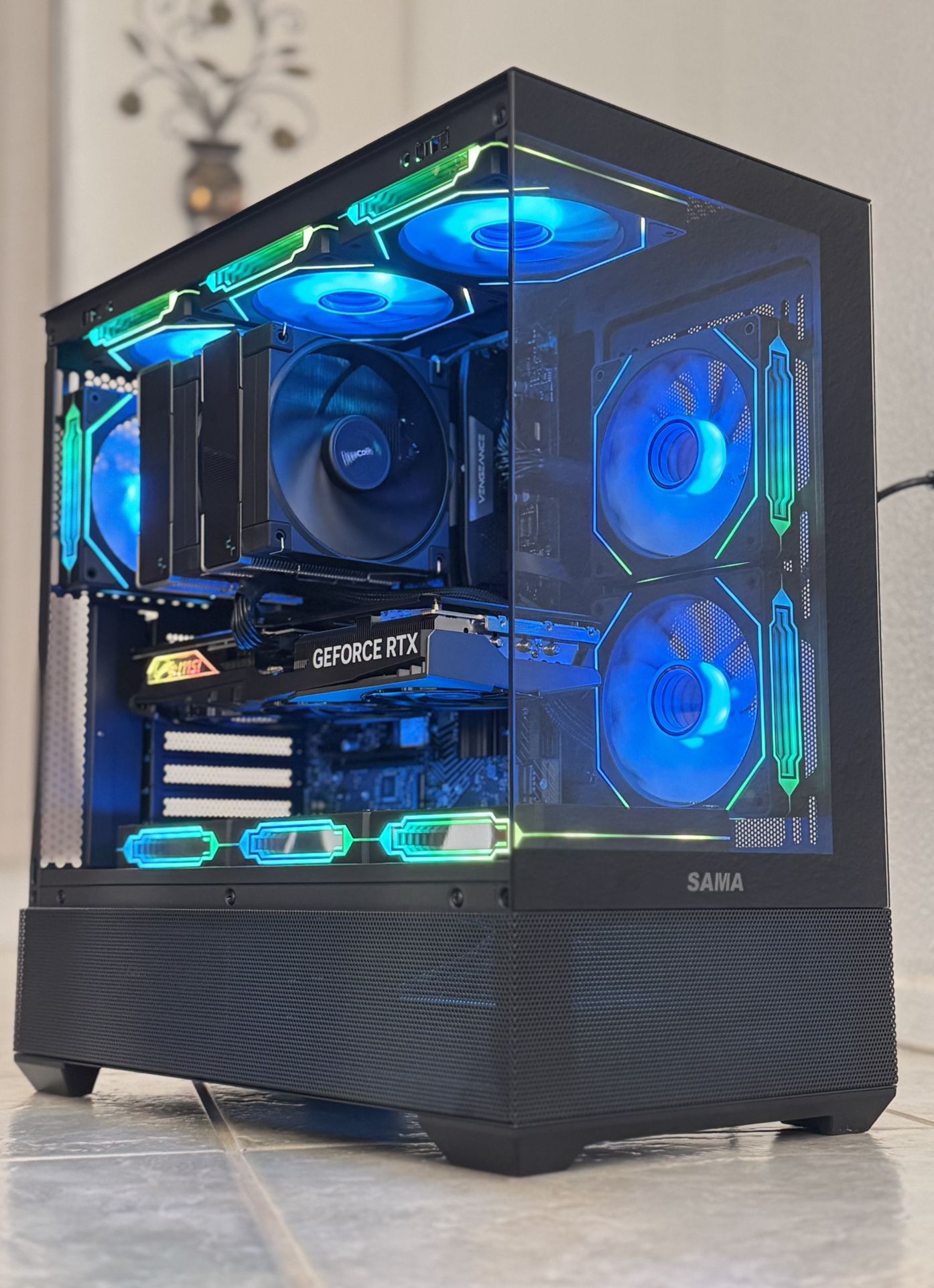 SAMA SV02 Gaming PC ~ Intel I7-14700KF X RTX 4070 12GB OC