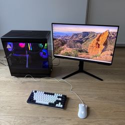 Gaming PC with Monitor, Keyboard, and mouse