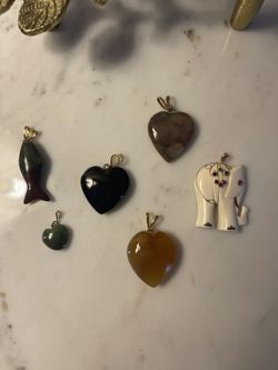 Vintage Stone Pendants