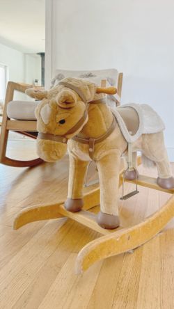 Vintage Wooden Rocking Horse