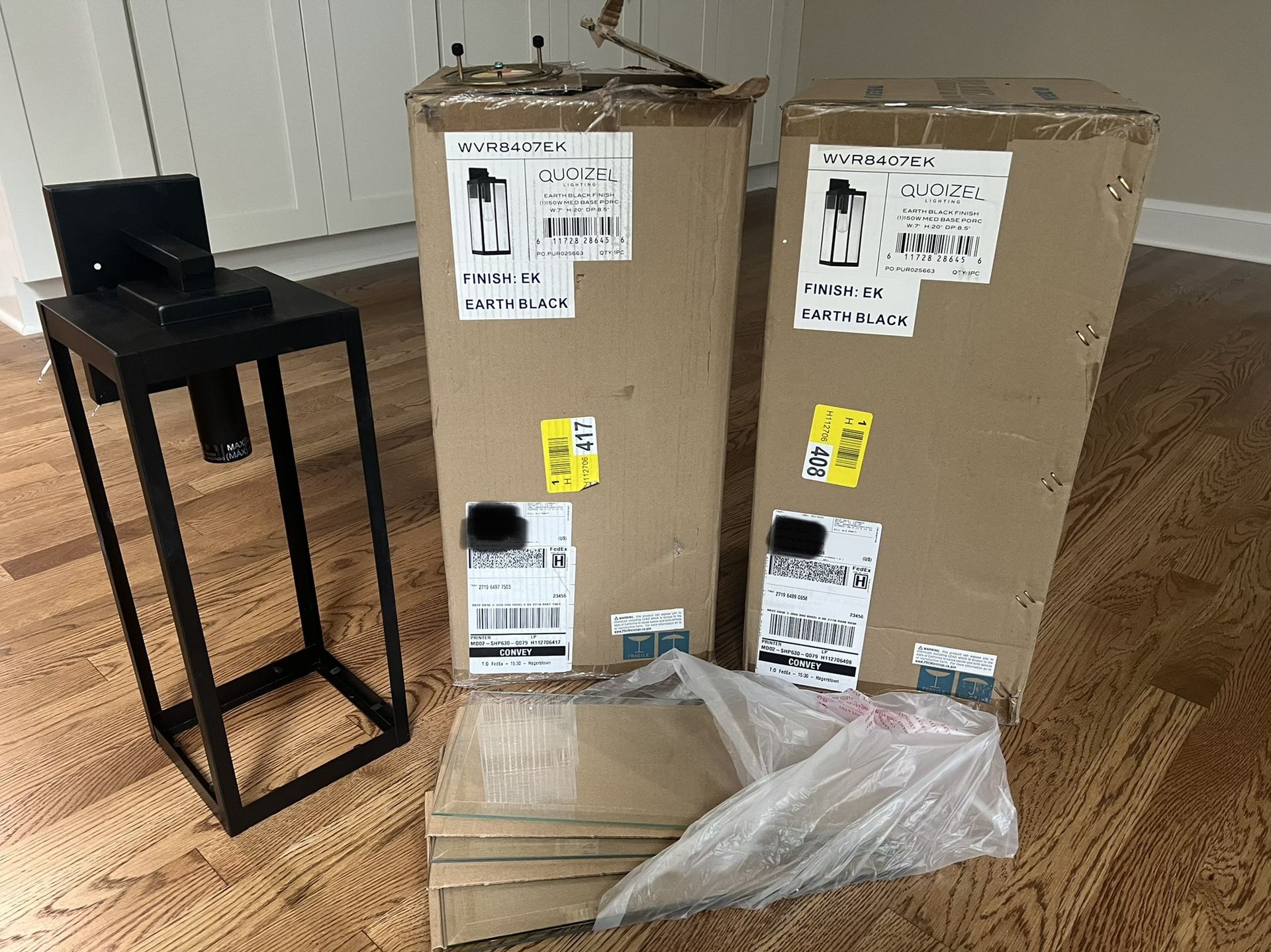 Two Outdoor Lights- Brand New