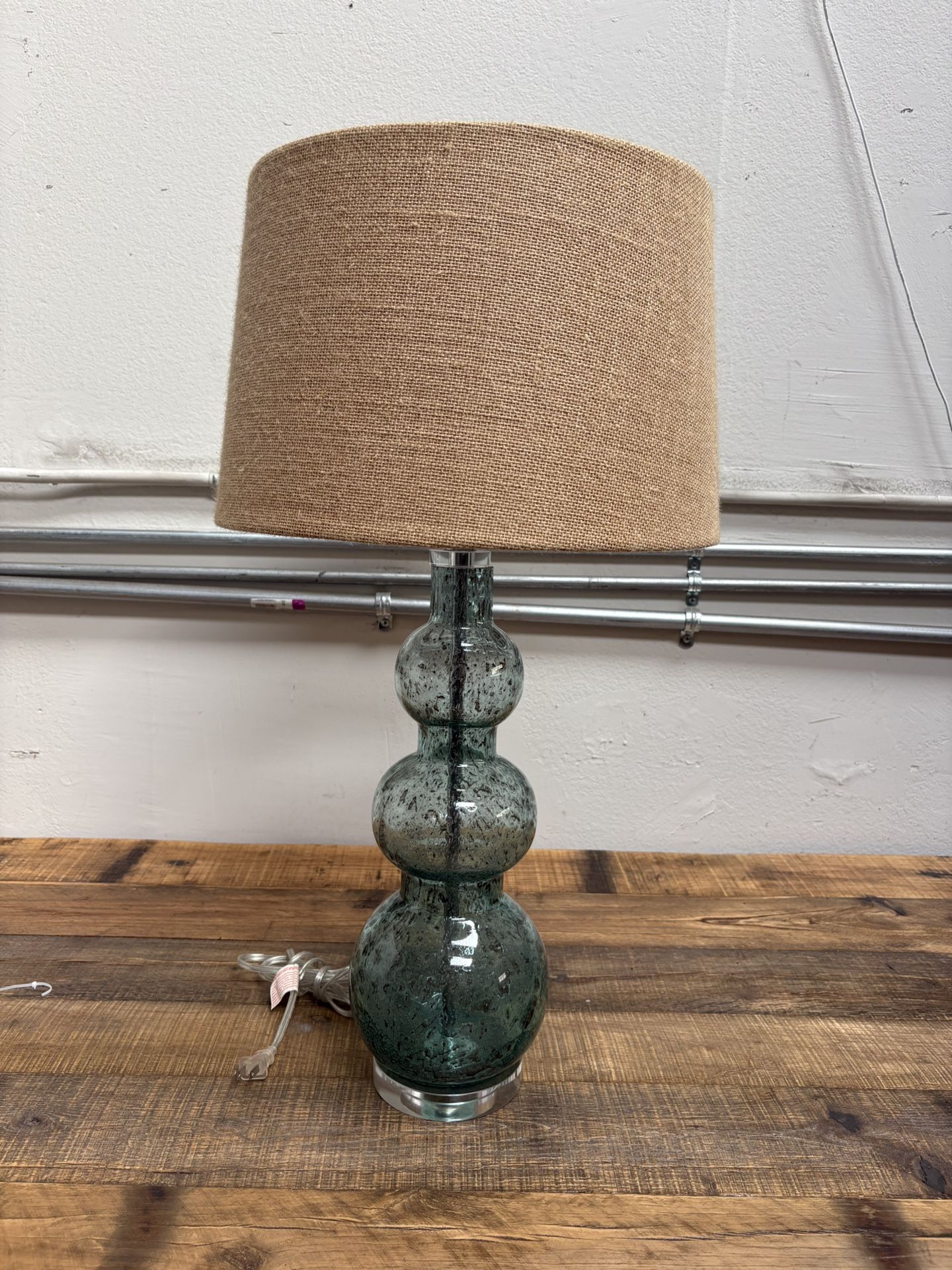Glass lamp 28”