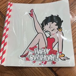 Betty Boop cake topper