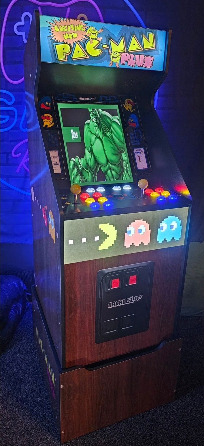 Retro Pac Man Plus Arcade1up Cabinet With Over 15,000 Video Games