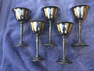 Solid Pewter Goblets