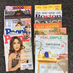 ALL 12-Current Popular Magazines For $3