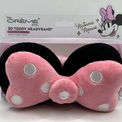 The Crème Shop x Disney Minnie Mouse 3D Teddy Spa Headband Limited Edition NIB