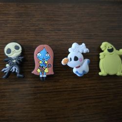 Lot Of 4 Nightmare Before Christmas Shoe Charms 