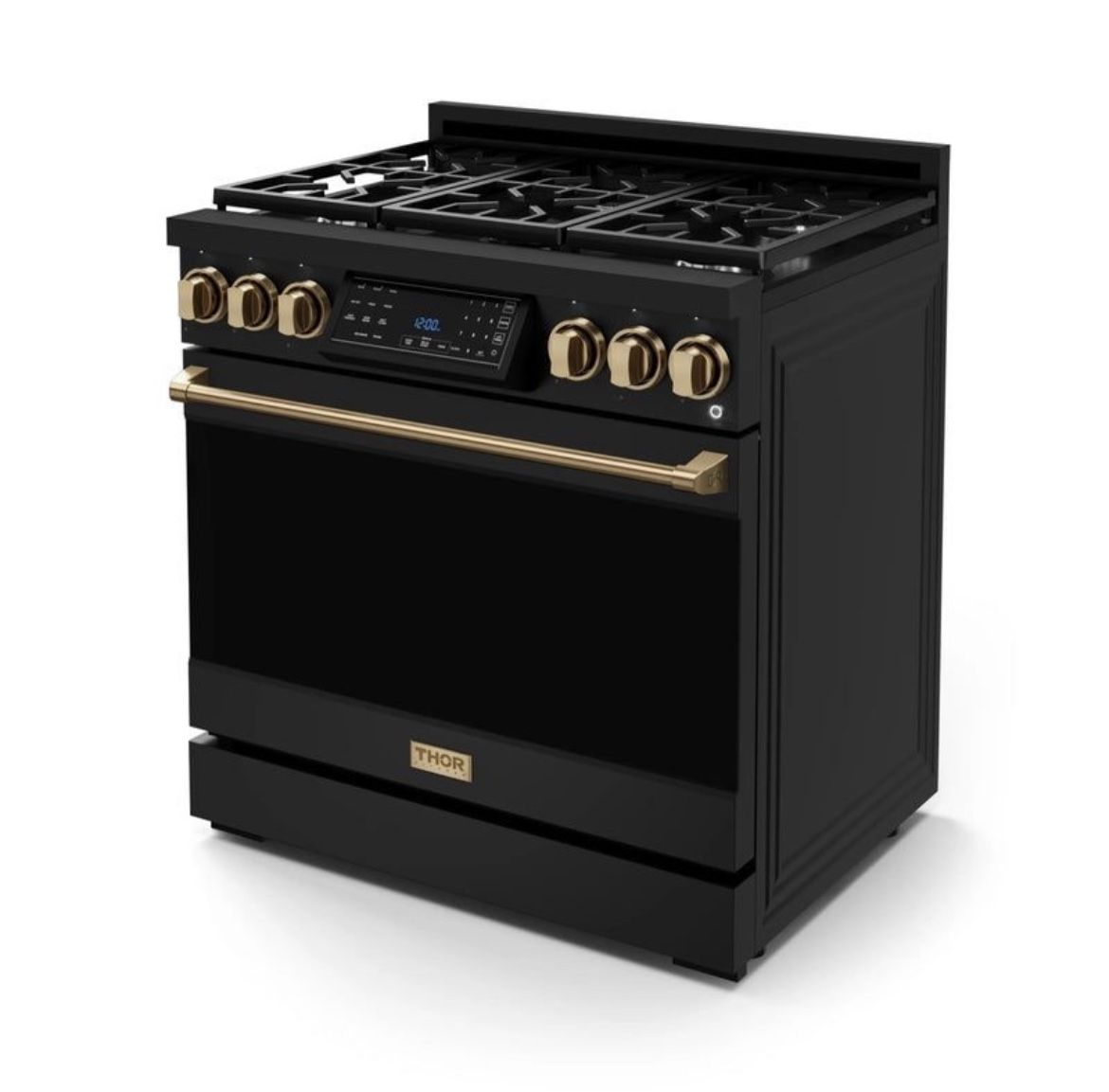 THOR 36” Gas Range With Tilt Panel Black Bronze /Gordon Ramsay Series 