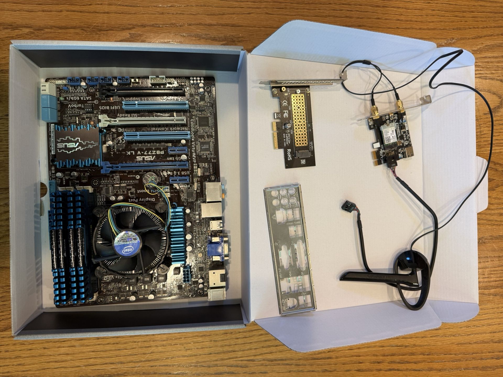 i5-3470 / ASUS Z77 / 32GB DDR3 + Cooler + Wi-Fi – Fully Tested PC Bundle