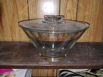 Big Glass Bowl With Lid