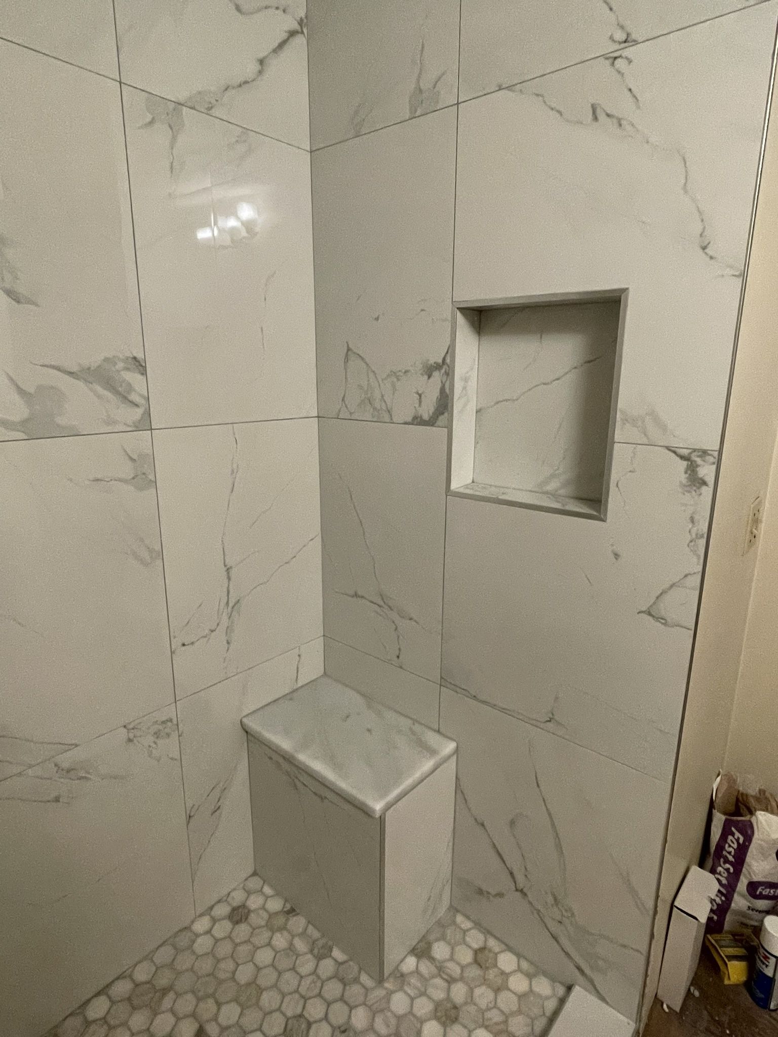 Marble For Shower Bench 17x29in