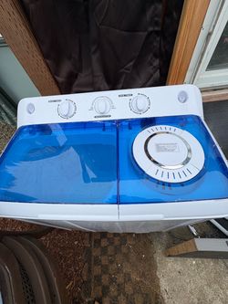 Title: Portable Twin Tub Mini Washer & Spin Dryer – Like New!