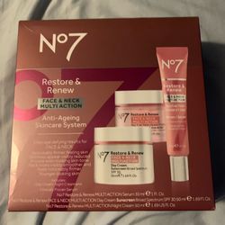 No7 Restore And Renew Multi action ANTI AGEING SKINCARE SYSTEM 