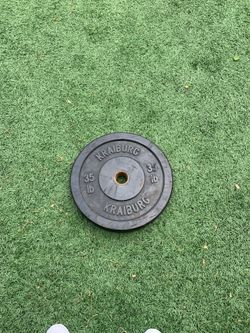 Pair of 35 lbs bumper plate