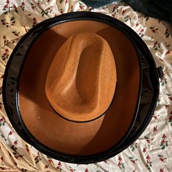 Hat Storage Box Bag Stuffed animal Travel cowboy hat cap 6” X 18” view window New, plus Hat