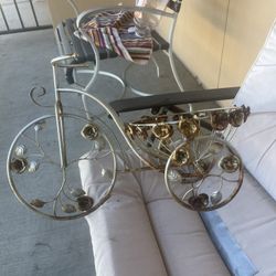 Metal Tricycle Garden Decor